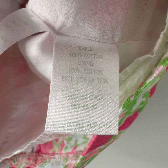 Lilly Pulitzer Cathy Shift Dress Flamingo Pink Southern Charm 0 Lace 100% Cotton - Picture 7 of 13